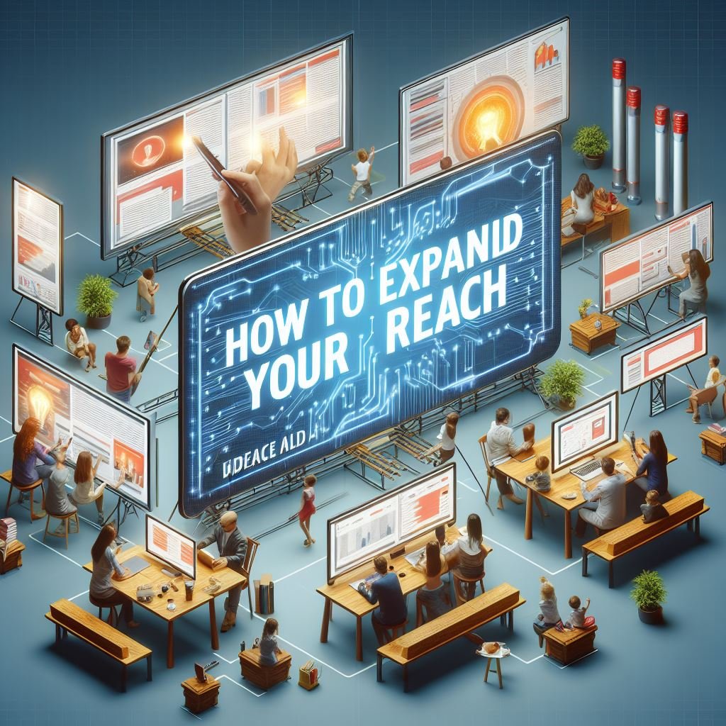 How can you expand your reach with online advertising?