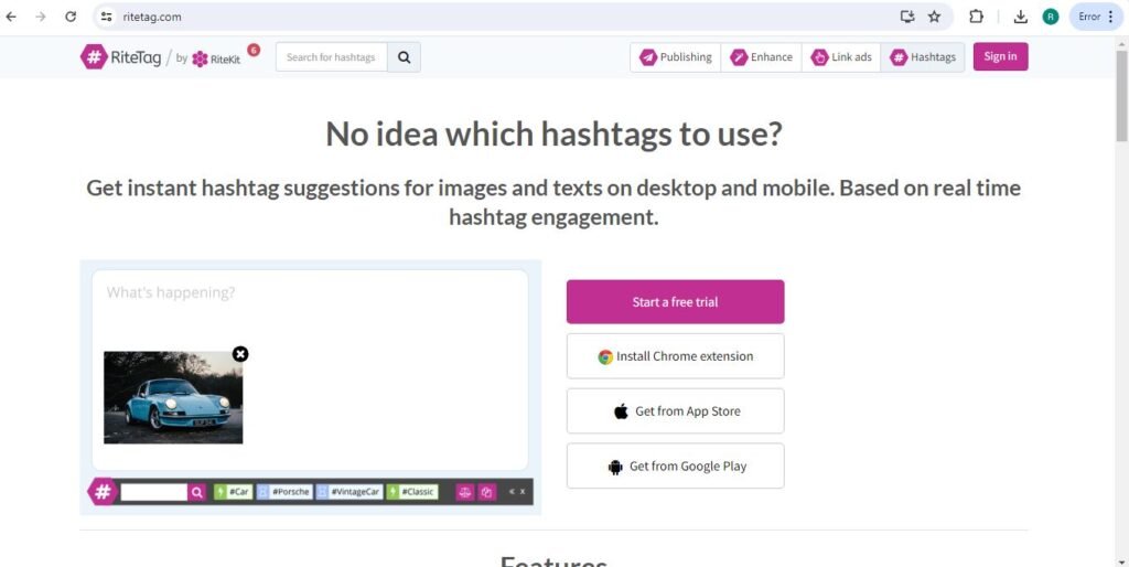 RiteTag is a valuable tool that helps you identify the most effective hashtags for your social media content
